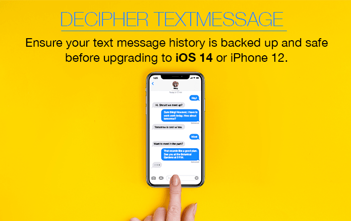 How to Backup iPhone Text Messages Before Upgrading to iOS 14 or iPhone 12