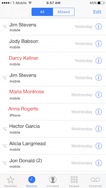 how to see deleted missed calls on iphone