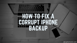 How to fix a corrupt iPhone backup - fix iTunes iPhone corrupt or not compatible error
