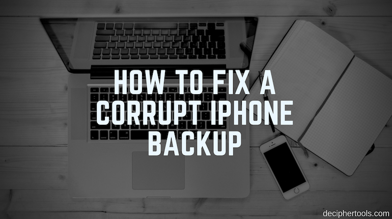 firmware file corrupt iphone meaning