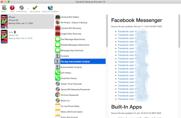 Facebook messages recovery tool 1.5 software download