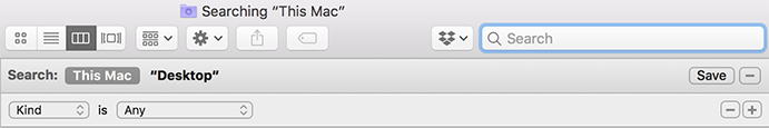 Choose Command + F to use the Finder to search on any Mac for the files that take up the most space on a hard drive.