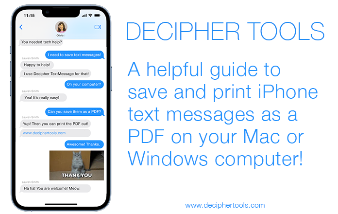 A Complete Guide to Save and Print iPhone Text Messages to PDF