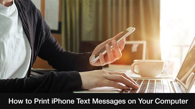 How to print text messages from iPhone