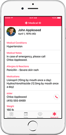 Set up Medical ID on iPhone before departing on a trip