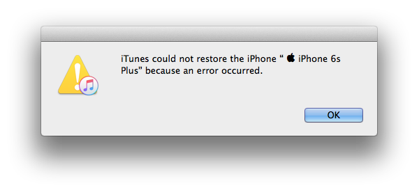 iTunes Could Not Restore the iPhone Because an Error Occurred ...