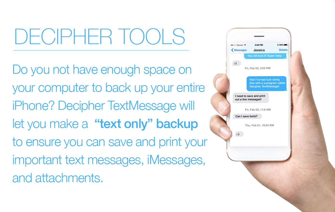 There s Not Enough Hard Drive Space On My Computer To Back Up My IPhone And Save My Text Messages