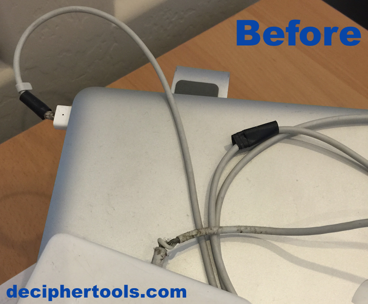 recover frayed macbook pro power cord