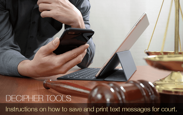 How To Print Out Text Messages From Iphone For Court