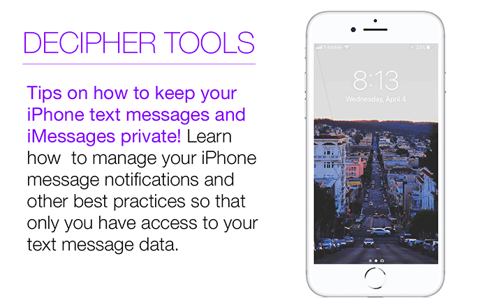 Tips on how to  make text messages private on iPhone.