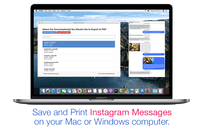 Instagram direct message on mac free version