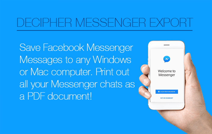 How To Save Facebook Messages To Computer