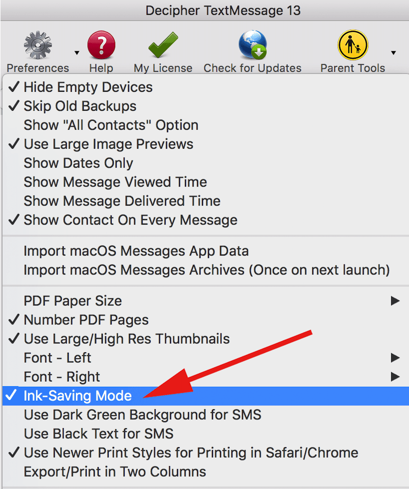 how-to-save-ink-and-paper-when-printing-text-messages