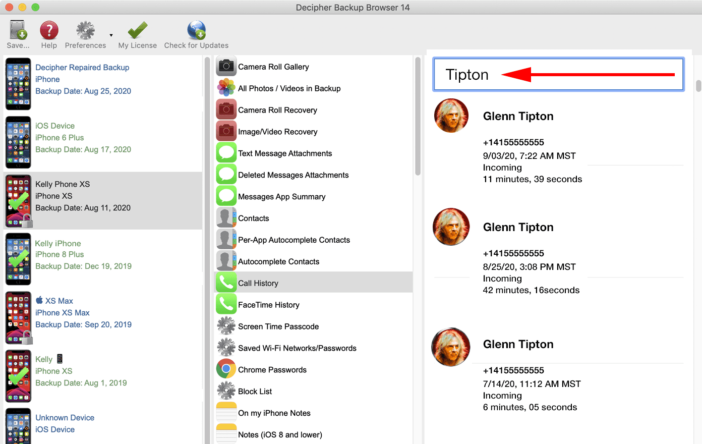 how to save all call history on iphone