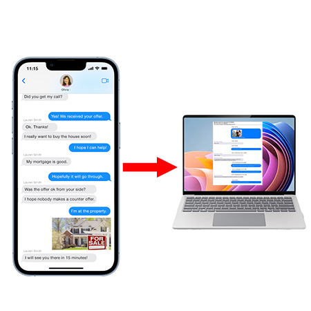 How to save iPhone text messages as PDF, CSV, HTML, and TXT to Mac or Windows PC.