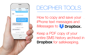 Steps to save and copy your iPhone text messages to Dropbox