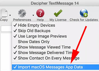 decipher textmessage mac