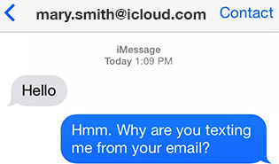 How to stop sending iMessages from your email address.