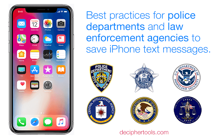 Police And Law Enforcement How To Save Text Messages And Recover