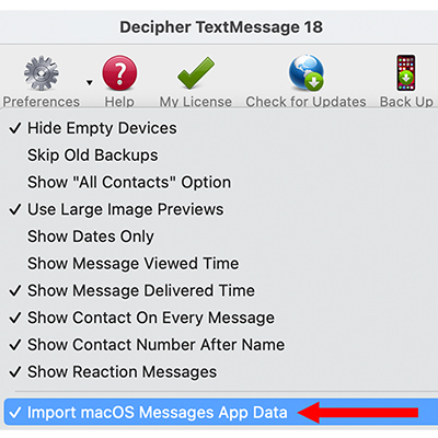 macOS Messages app - print text messages. 