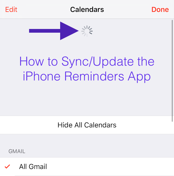 How to Force Reminders to Sync / Update on iPhone