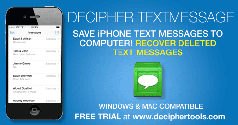 decipher backup repair free trial mac