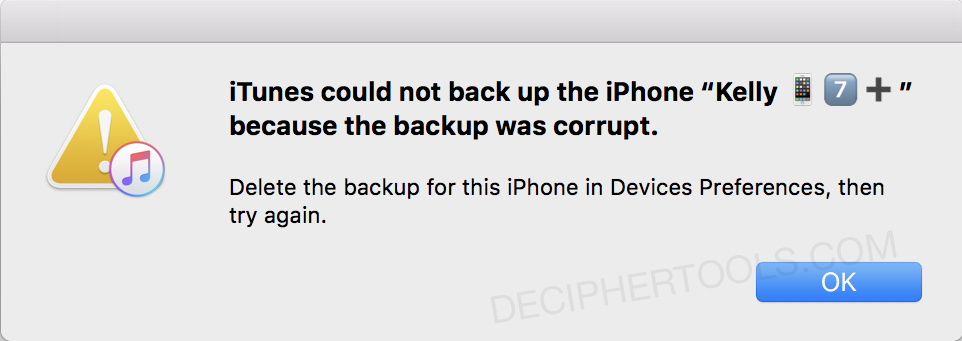 How To Fix Iphone Backup Corrupt Or Not Compatible Backup And Restore