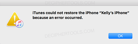 Six Fixes For Itunes Could Not Restore The Iphone Because An Error Occurred