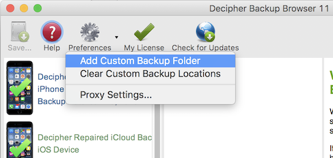 free version of decipher backup browser